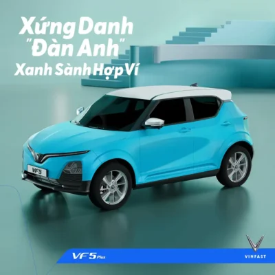 Vinfast VF5 Màu Xanh Dương Nhạt